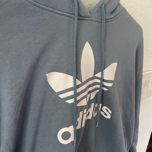 Adidas Blue and White Sweater with Iconic Logo - Picture 2 of 6